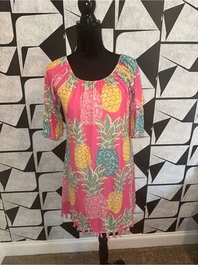 Simply Southern Pink Pineapple Print Tunic